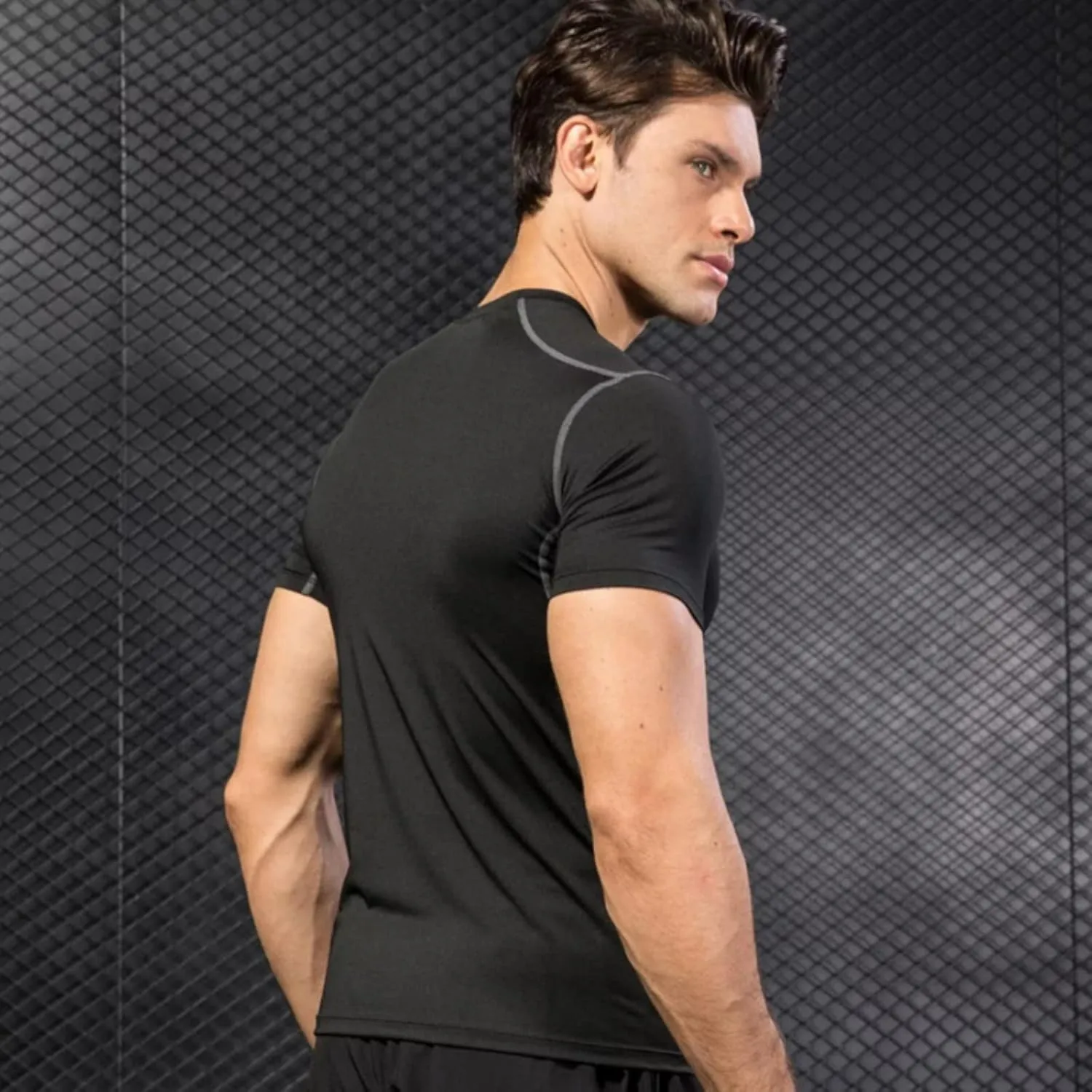 2 or 3 Pack Men's Compression Shirts Short Sleeve Workout T-Shirt Quick Dry Undershirts Athletic Baselayer Tank Top