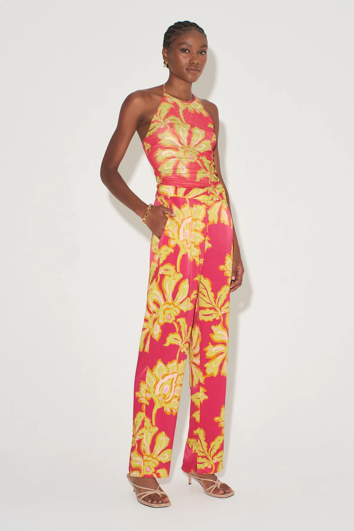 Ambrose Pant - Fuschia Fern
