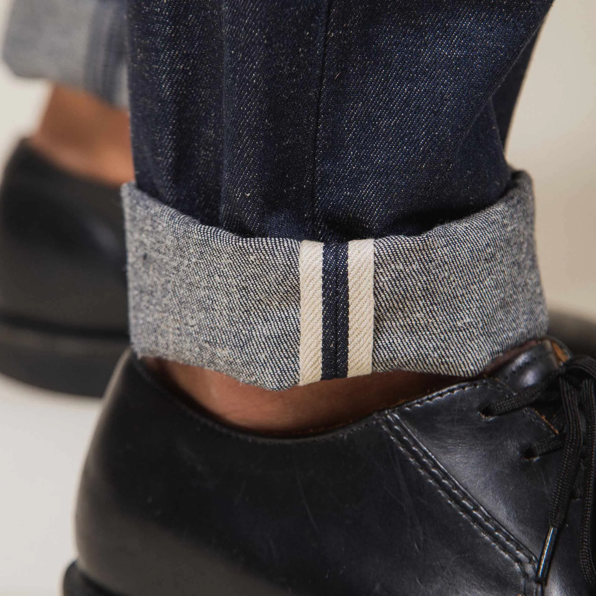 BC-01 TAPERED CHINO 11.5 oz. stay-blue hemp selvedge