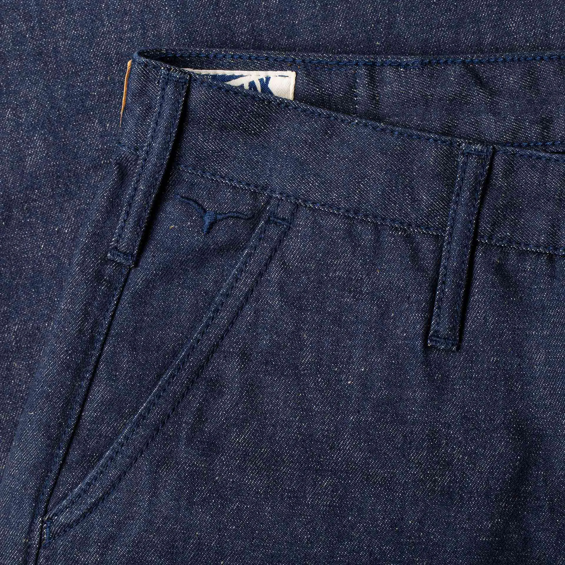 BC-01 TAPERED CHINO 11.5 oz. stay-blue hemp selvedge
