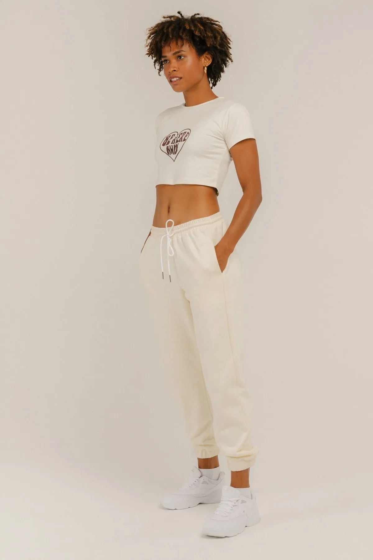 'Be Here Now' Baby Tee   Jorden Pants Set