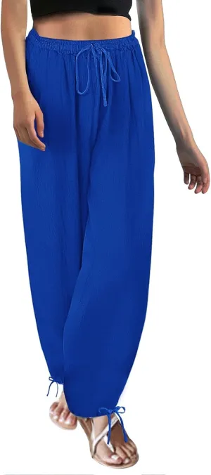 Beach Pants for Women Color Tether Loose Yoga Trousers Harem Pants Women 2 Piece Sets for Women Going Out Plus Size