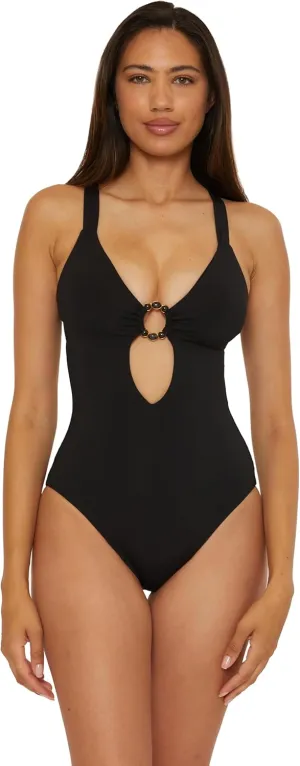 BECCA Women's Marble Canyon One Piece Swimsuit, Adjustable, Bathing Suits