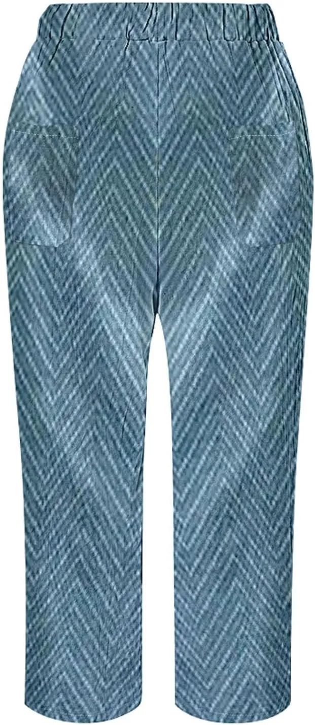 Capri Pants for Women Casual Drawstring Pants Beach Clothes Resort Wear for Women 2025 Yoga