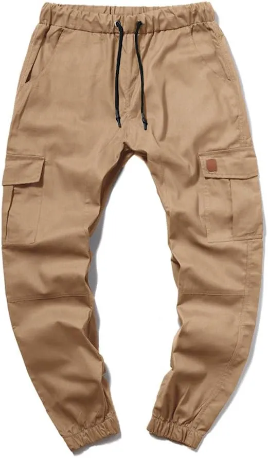 Cargo Pants for Men Big and Tall Pants Elastic Waist Trousers Mens Business Casual Pants Work Sports Cargo Pants Thin