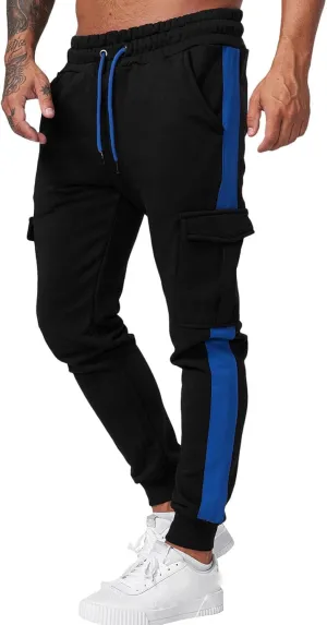 Cargo Pants for Men Work Mens Cargo Pants Drawstring Hiking Pants Elastic Waist Outdoor Trousers with 7 Pockets Mens
