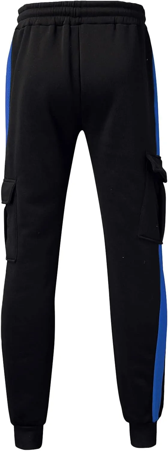 Cargo Pants for Men Work Mens Cargo Pants Drawstring Hiking Pants Elastic Waist Outdoor Trousers with 7 Pockets Mens
