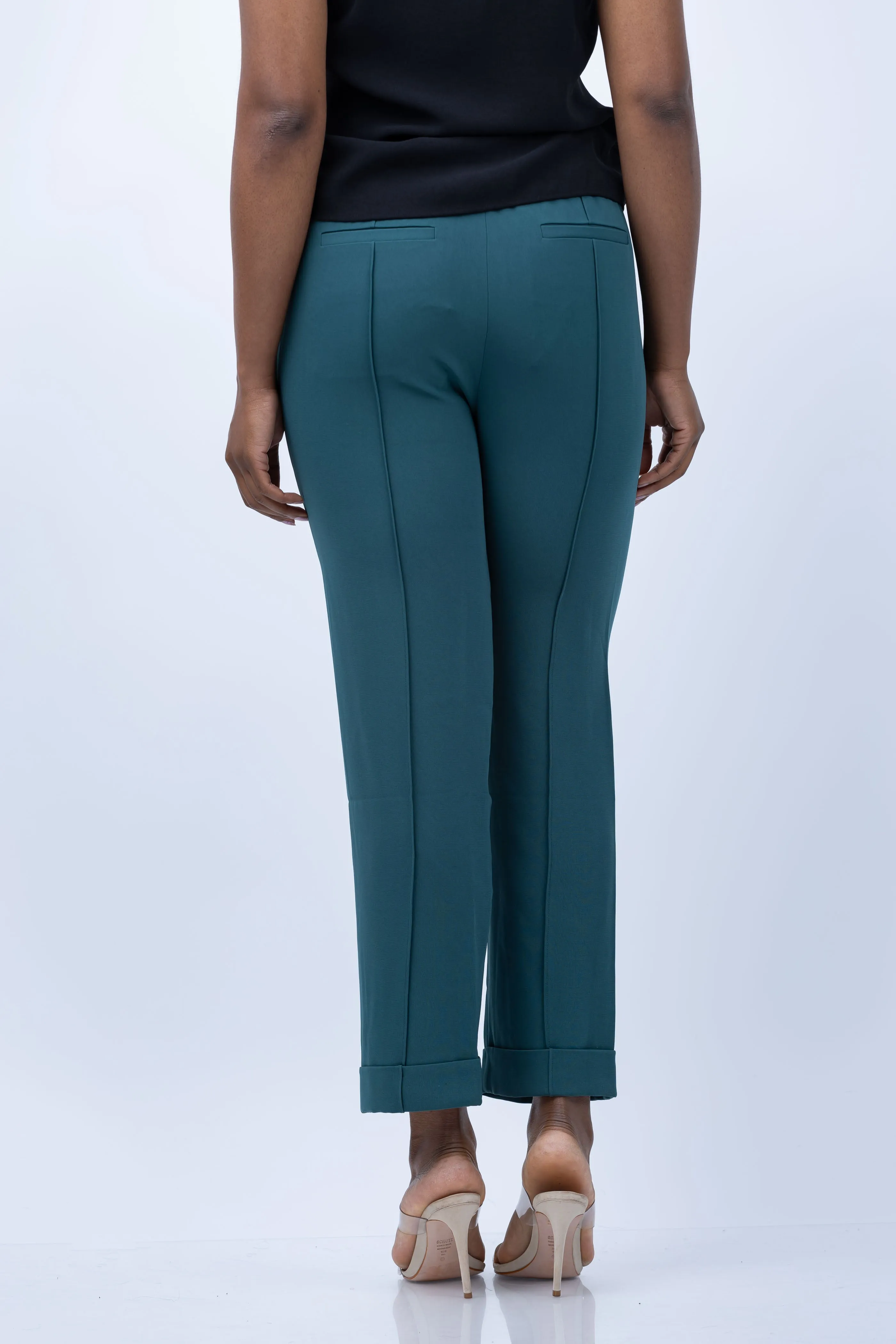 Cinq a Sept Everly Pant in Green Onyx