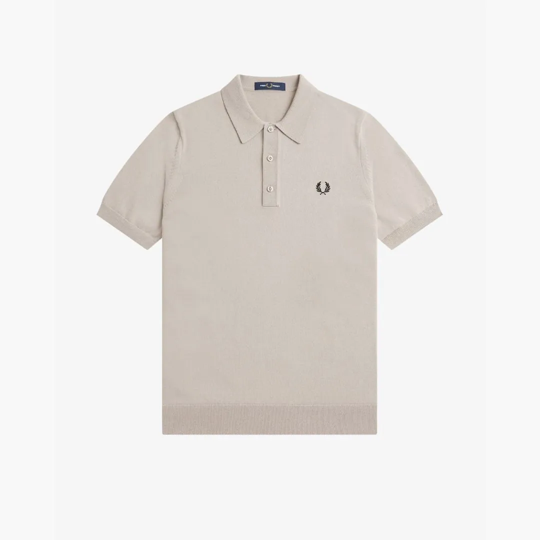 Classic Knitted Shirt (Dark Oatmeal)
