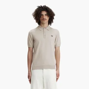 Classic Knitted Shirt (Dark Oatmeal)