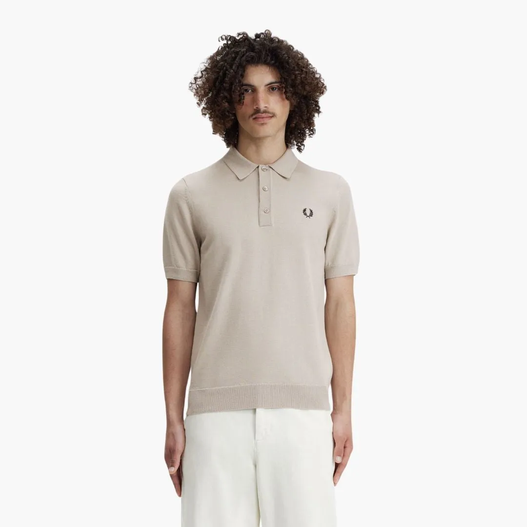 Classic Knitted Shirt (Dark Oatmeal)
