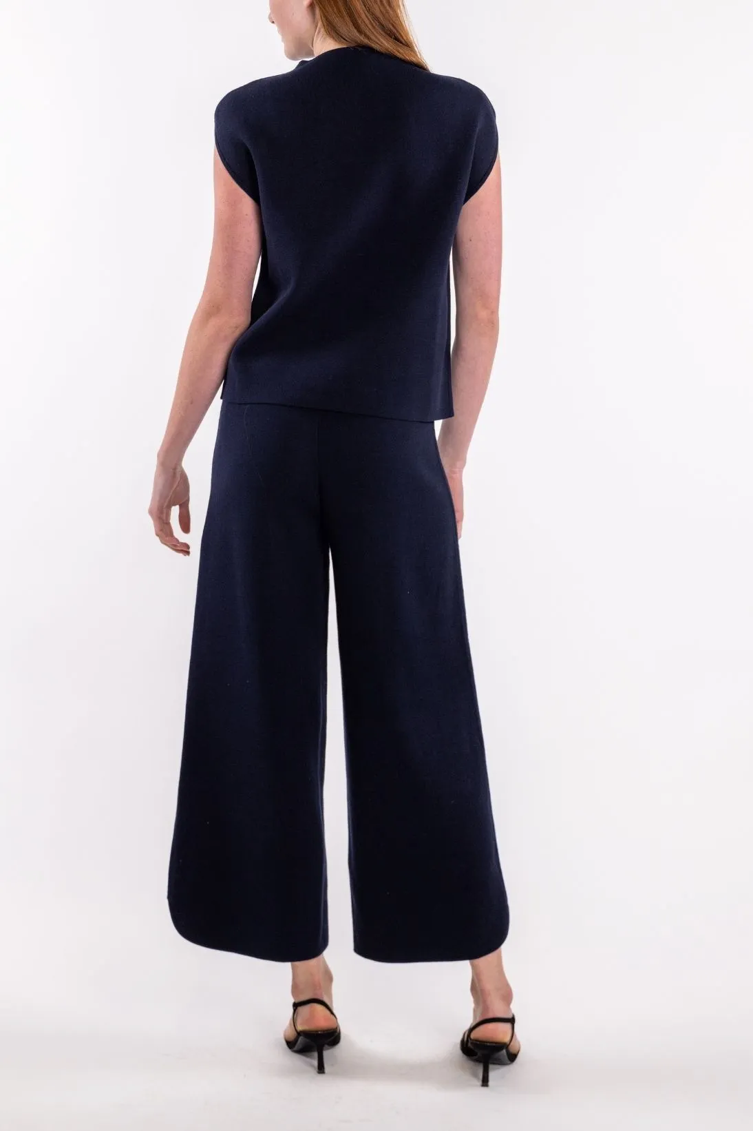 CURVED HEM PANTS