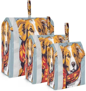 Cute Dogs Puppy Packing Cubes for Travel 3 Set Packing Compression Cubes Suitcase Organizer for Travel Essentials