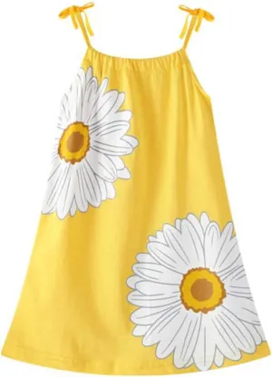 HILEELANG Girl Summer Beach Dress Halter Neck Sleeveless Casual Tank Outfit Sundress 1-12Y