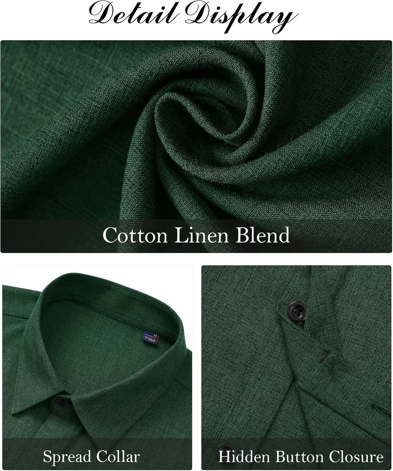 J.VER Men's Linen Shirts Casual Short Sleeve Button Down Shirt Beach Summer Vacation Holiday Wedding Cotton Tops