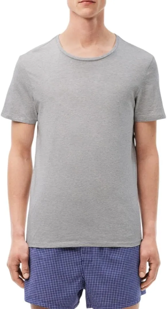 Lacoste Men's 100% Cotton Regular Fit Crew Neck T-Shirt, 3-Pack