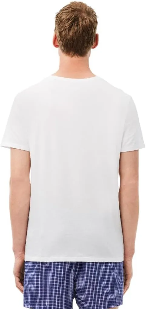 Lacoste Men's 100% Cotton Regular Fit Crew Neck T-Shirt, 3-Pack