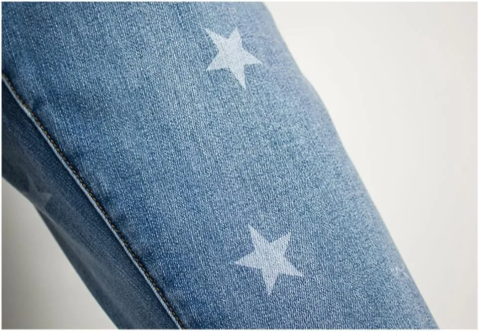 LAFOURAM Bell Bottom Jeans for Women High Waist Flared Wide Leg Floral Embroidered Denim Pants