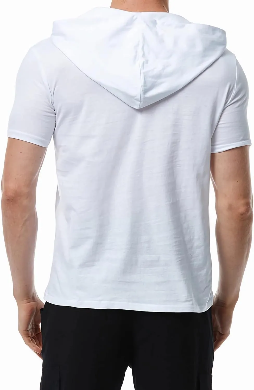 Linen Shirts for Men Sleeveless Tshirts Hoodie Cotton Linen Henley Shirt Tank Top Casual Beach Hippie Vest with Hood