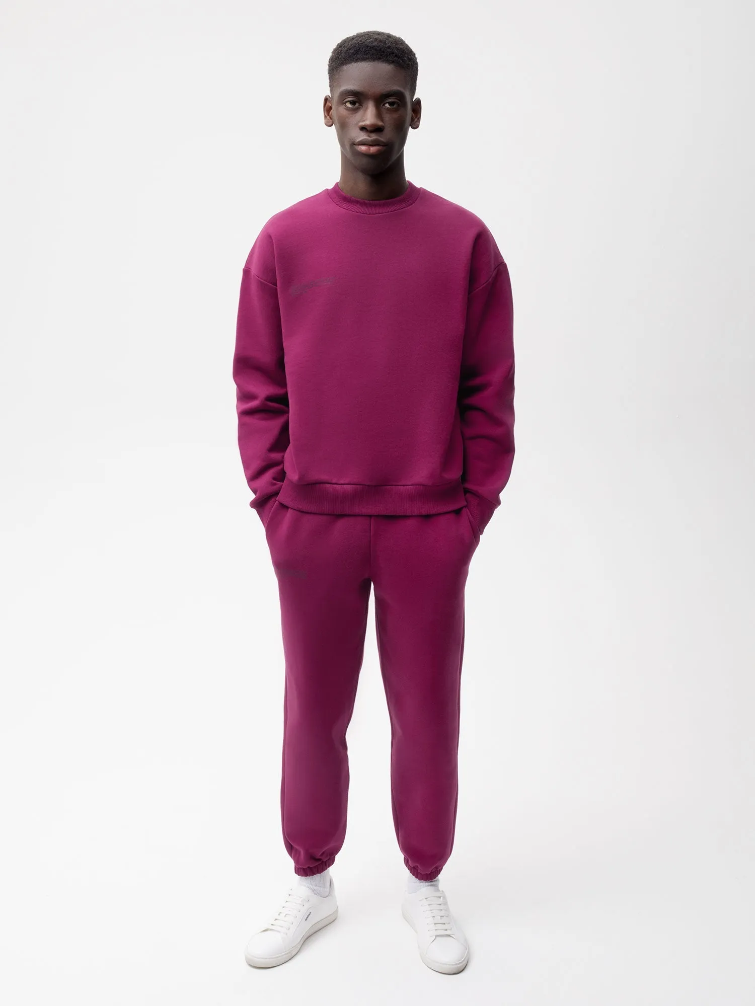 Mens Archive 365 Heavyweight Track Pants—plum purple
