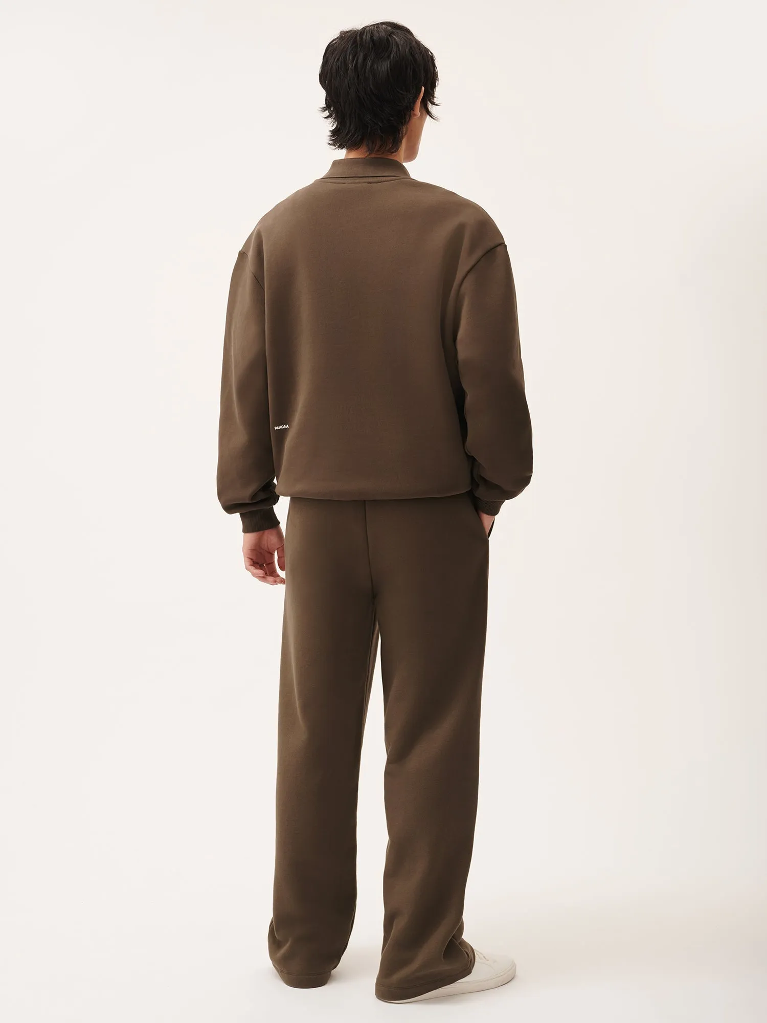 Mens DNA Straight Leg Track Pants—cacoa brown
