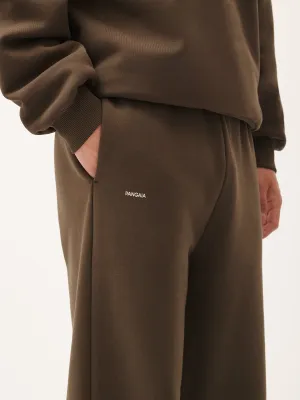 Mens DNA Straight Leg Track Pants—cacoa brown