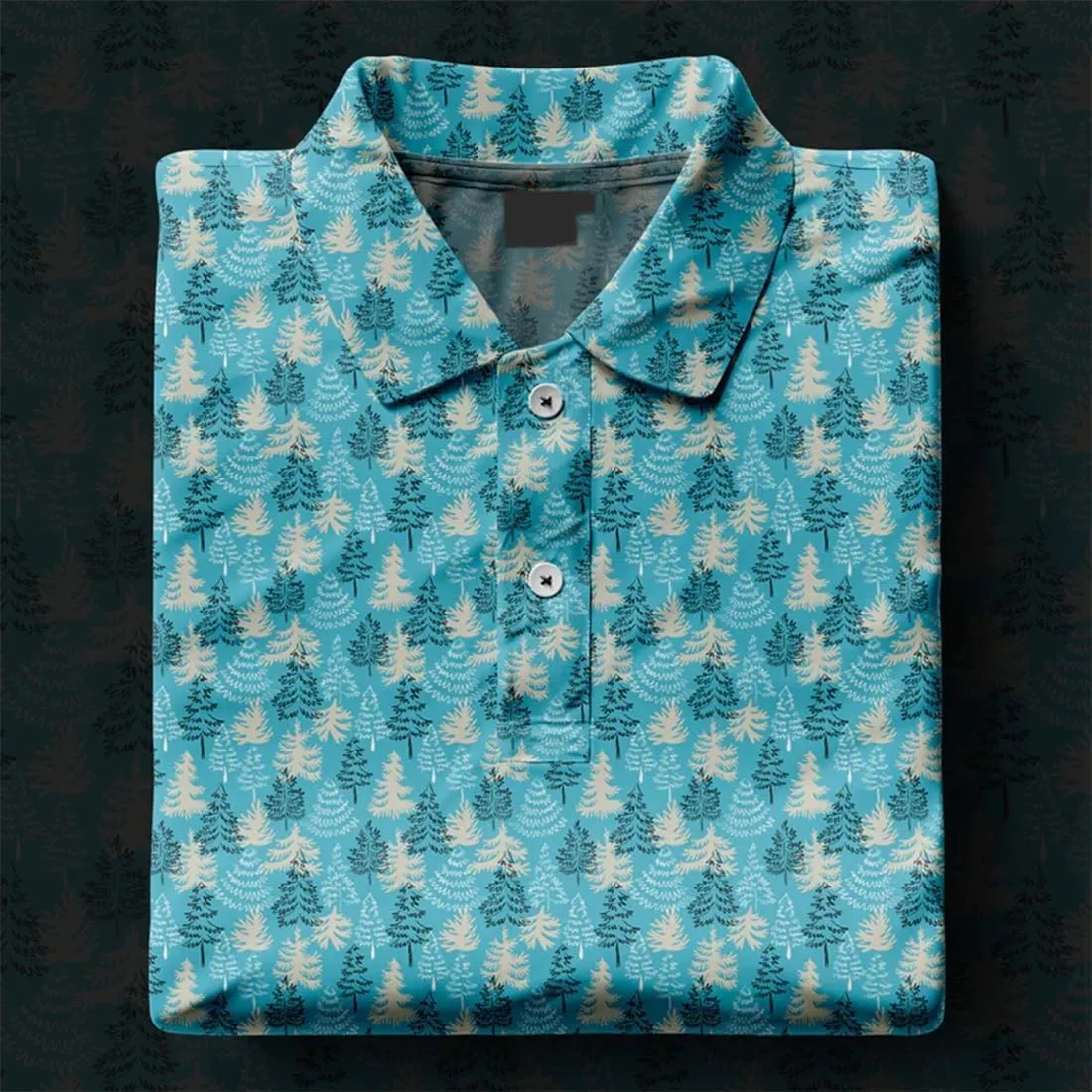 Mens Golf Shirt Moisture 3D Print Wicking Performance Polo Shirts for Men Quick-Dry