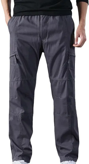 Mens Sweatpants with Pockets Men's Wild Cargo Pants Casual Joggers Sweatpants Outdoor Waterproof Hiking Work Pants