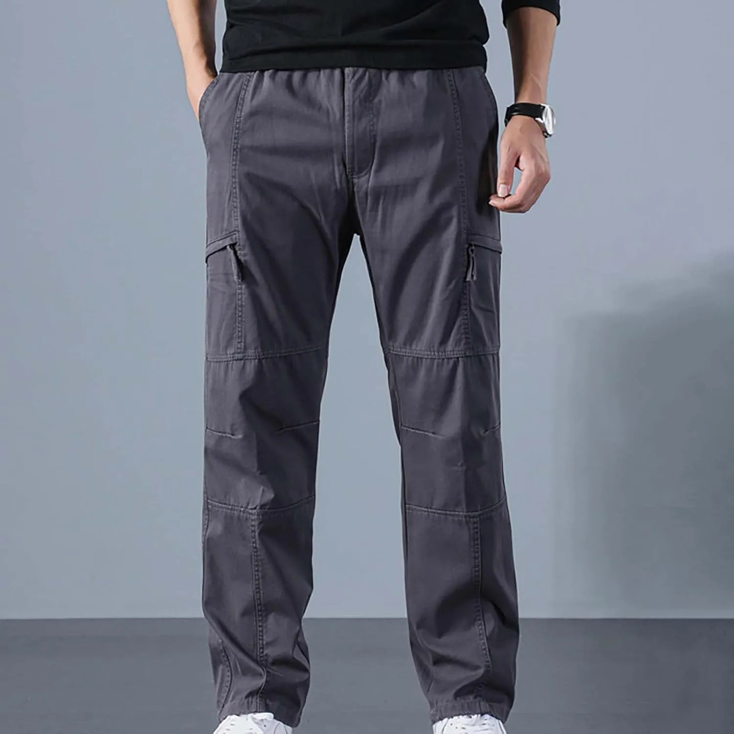 Mens Sweatpants with Pockets Men's Wild Cargo Pants Casual Joggers Sweatpants Outdoor Waterproof Hiking Work Pants