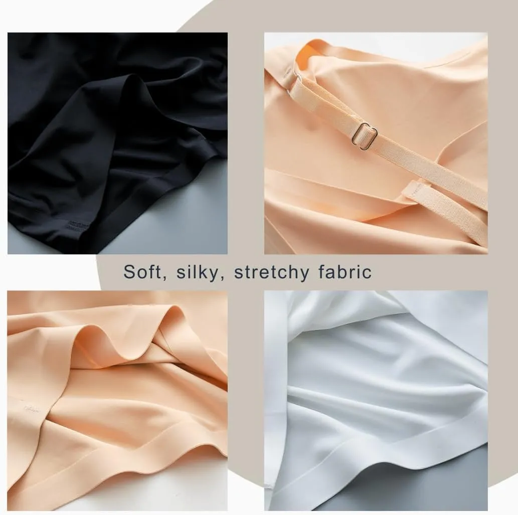 Padded Camisole No Shelf, No Built in Bra, No Elastic Band, No Bra Tank Top Cami