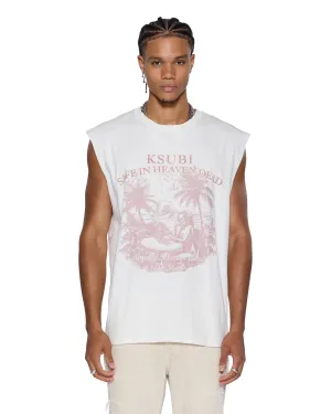 PARADISO CUT OFF TEE VINTAGE WHITE