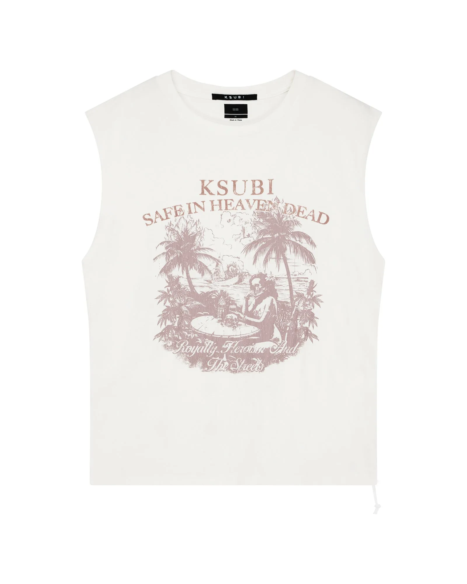 PARADISO CUT OFF TEE VINTAGE WHITE