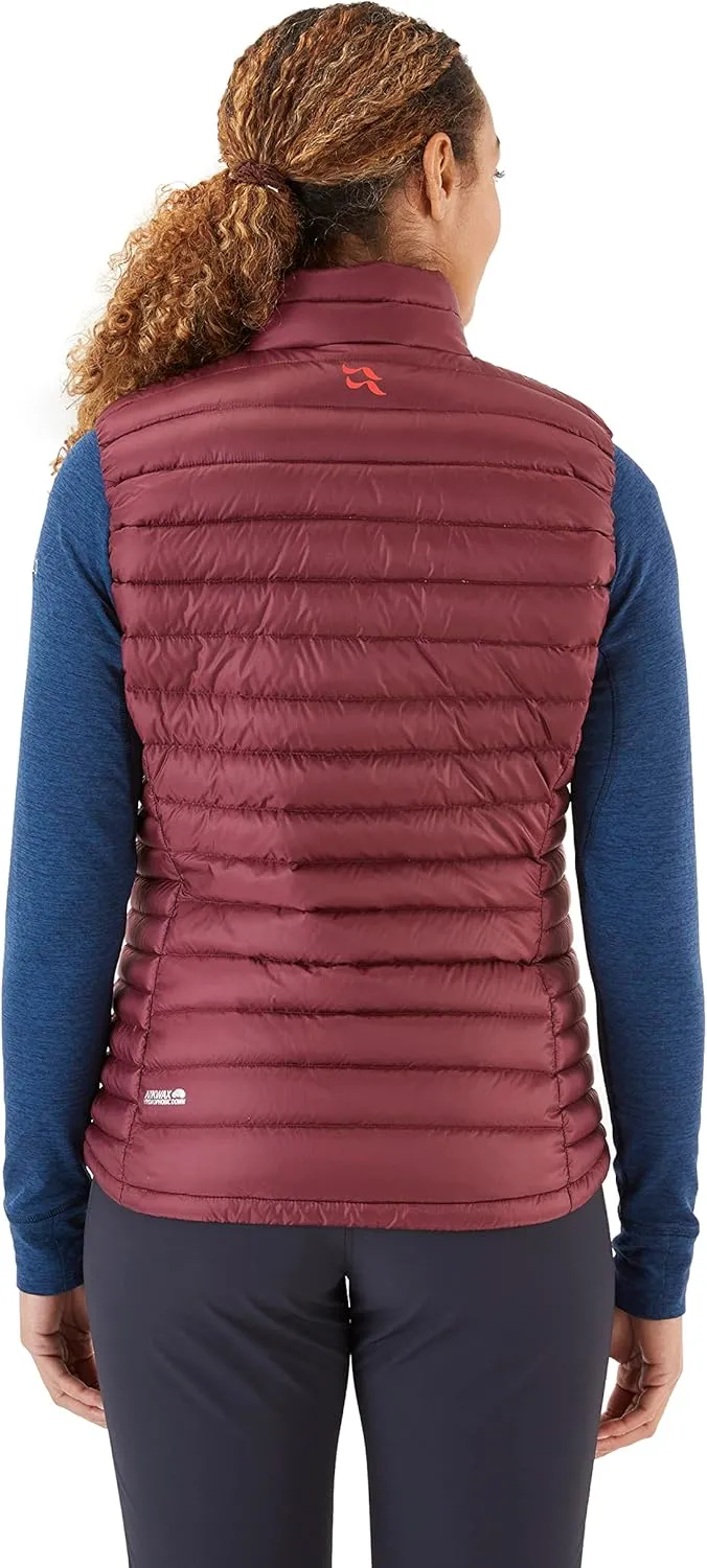 Rab Women's Microlight Down Lightweight Vest for Hiking & Skiing