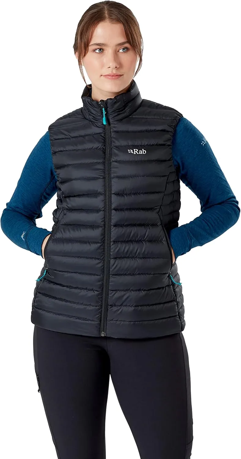 Rab Women's Microlight Down Lightweight Vest for Hiking & Skiing