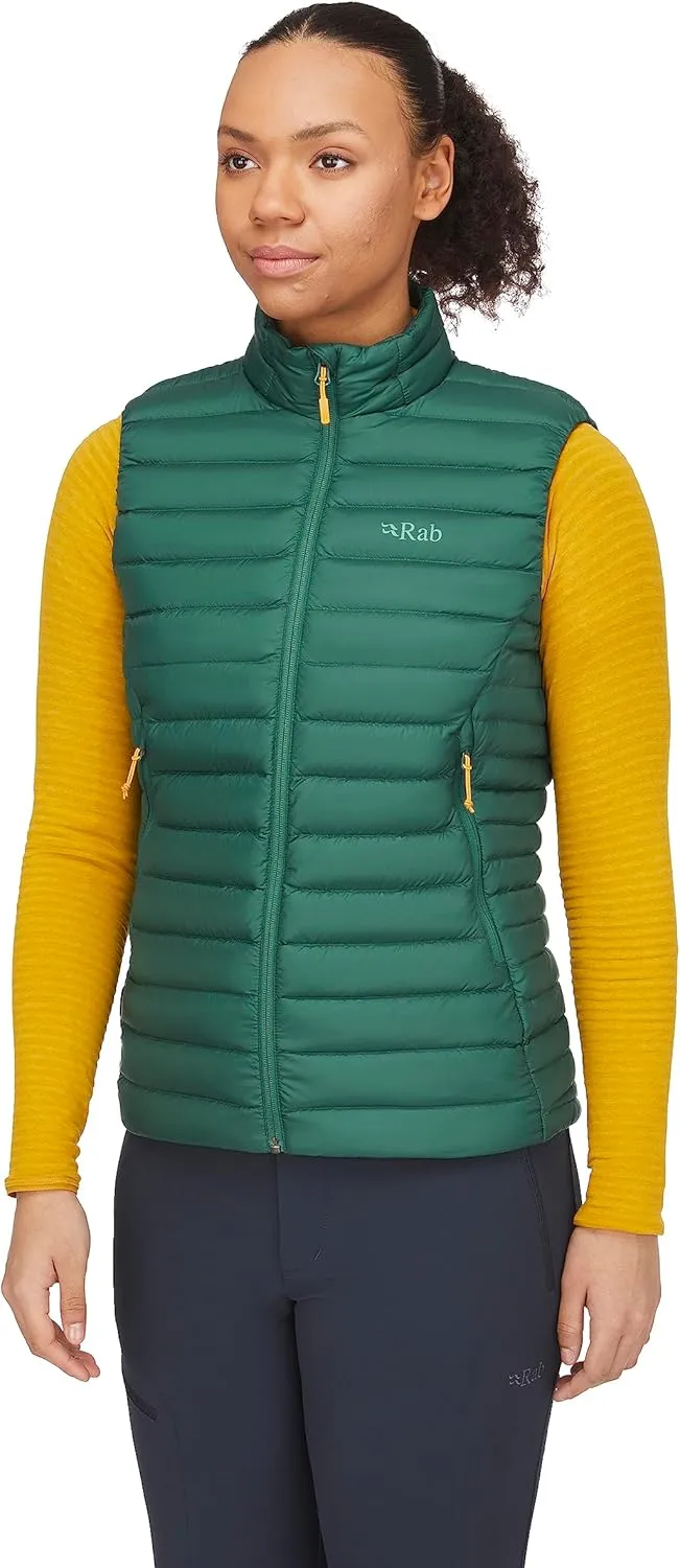 Rab Women's Microlight Down Lightweight Vest for Hiking & Skiing