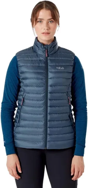 Rab Women's Microlight Down Lightweight Vest for Hiking & Skiing
