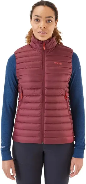 Rab Women's Microlight Down Lightweight Vest for Hiking & Skiing
