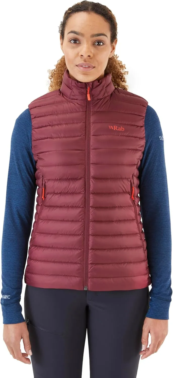Rab Women's Microlight Down Lightweight Vest for Hiking & Skiing