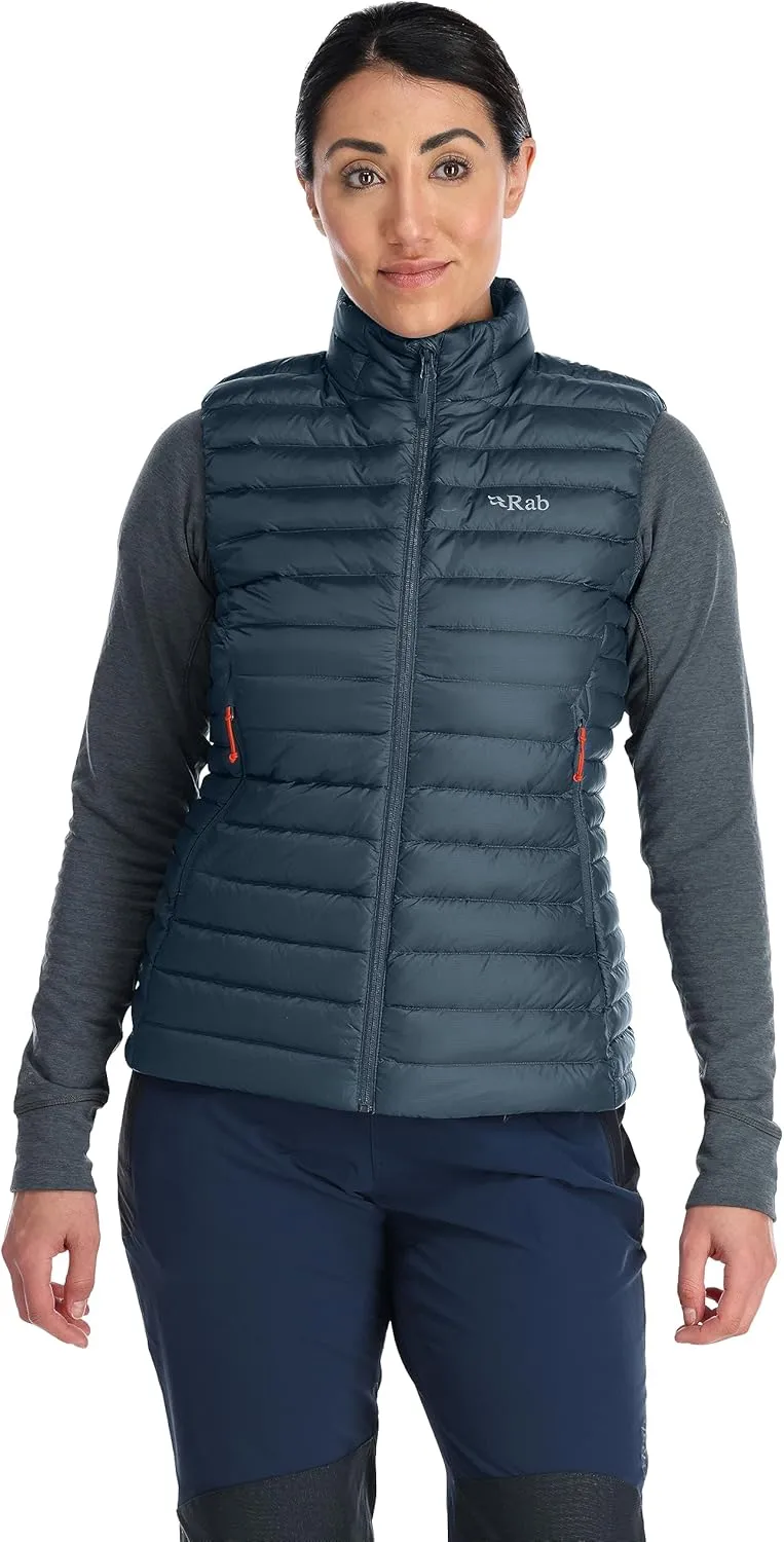Rab Women's Microlight Down Lightweight Vest for Hiking & Skiing
