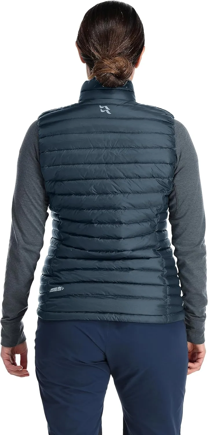 Rab Women's Microlight Down Lightweight Vest for Hiking & Skiing