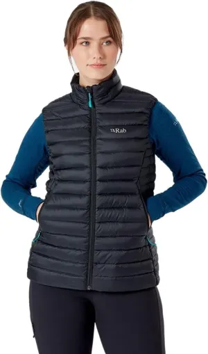 Rab Women's Microlight Down Lightweight Vest for Hiking & Skiing