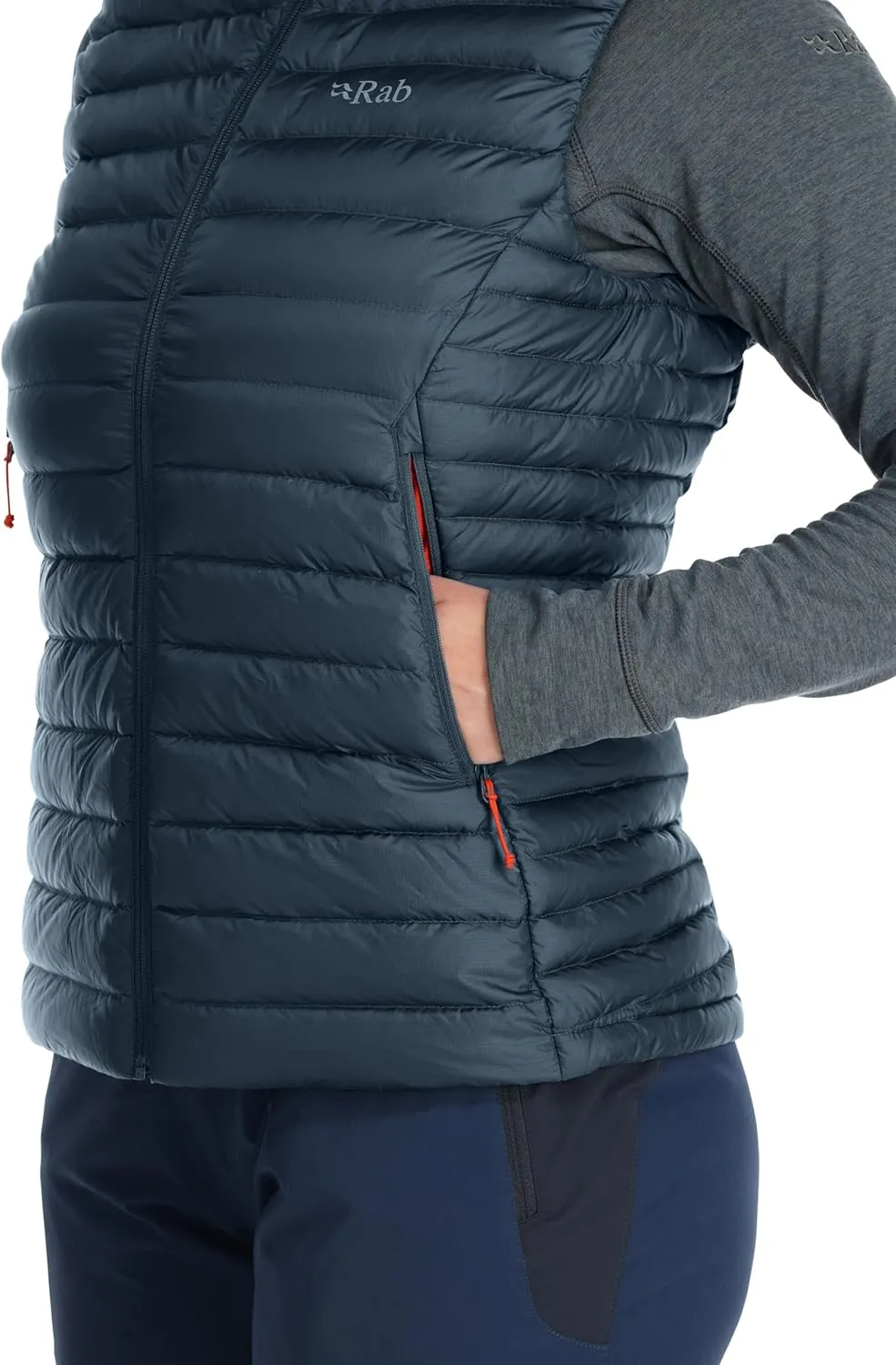 Rab Women's Microlight Down Lightweight Vest for Hiking & Skiing