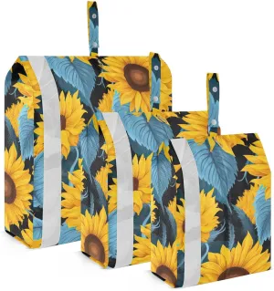 Sunflowers Florals Packing Cubes for Travel 3 Set Travel Organizer Suitcase Organizer Bags Set for Suitcases