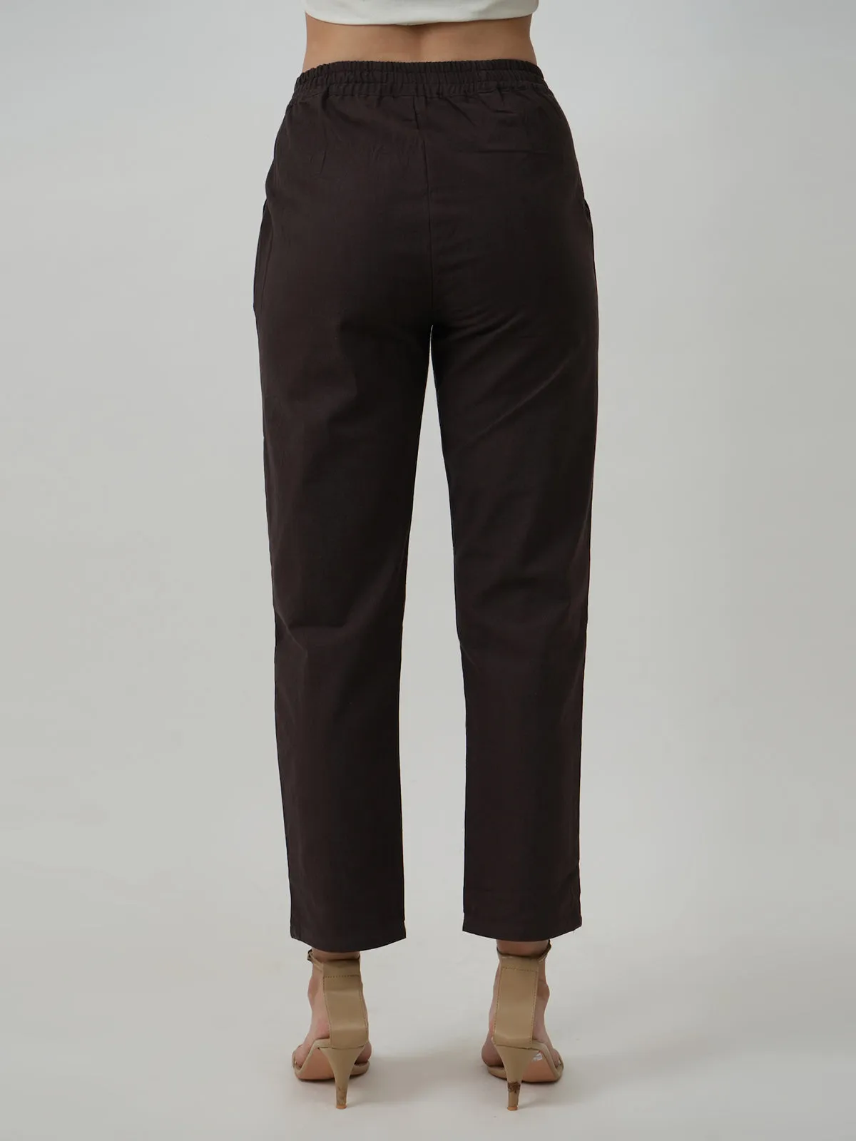 Tapered Pants Coffee Brown