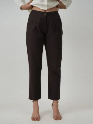 Tapered Pants Coffee Brown