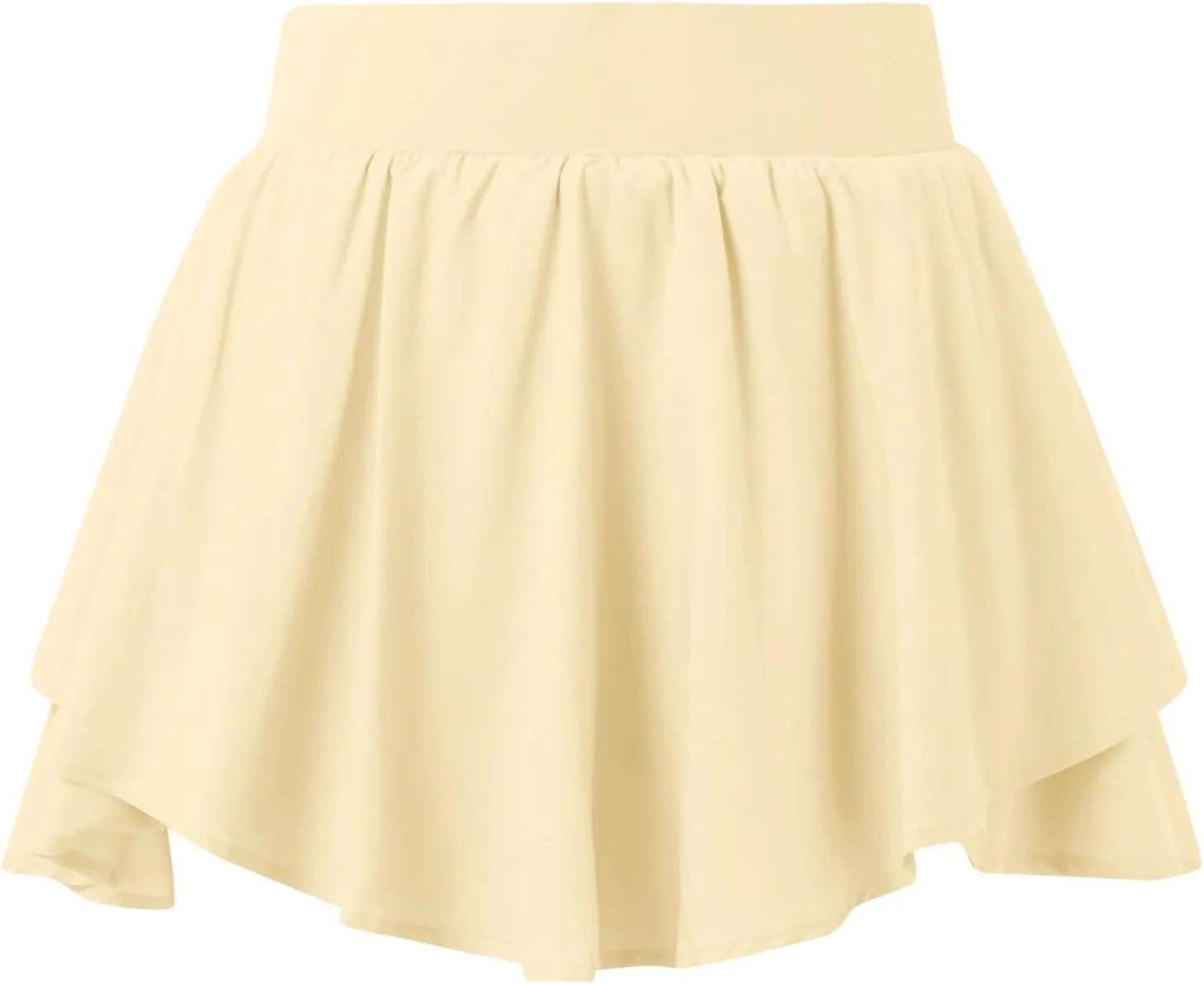 Tennis Skirts for Women with Shorts Womens Golf Athletic Skort Girls Sports Running Yoga Workout Trendy Irregular Hem Skorts