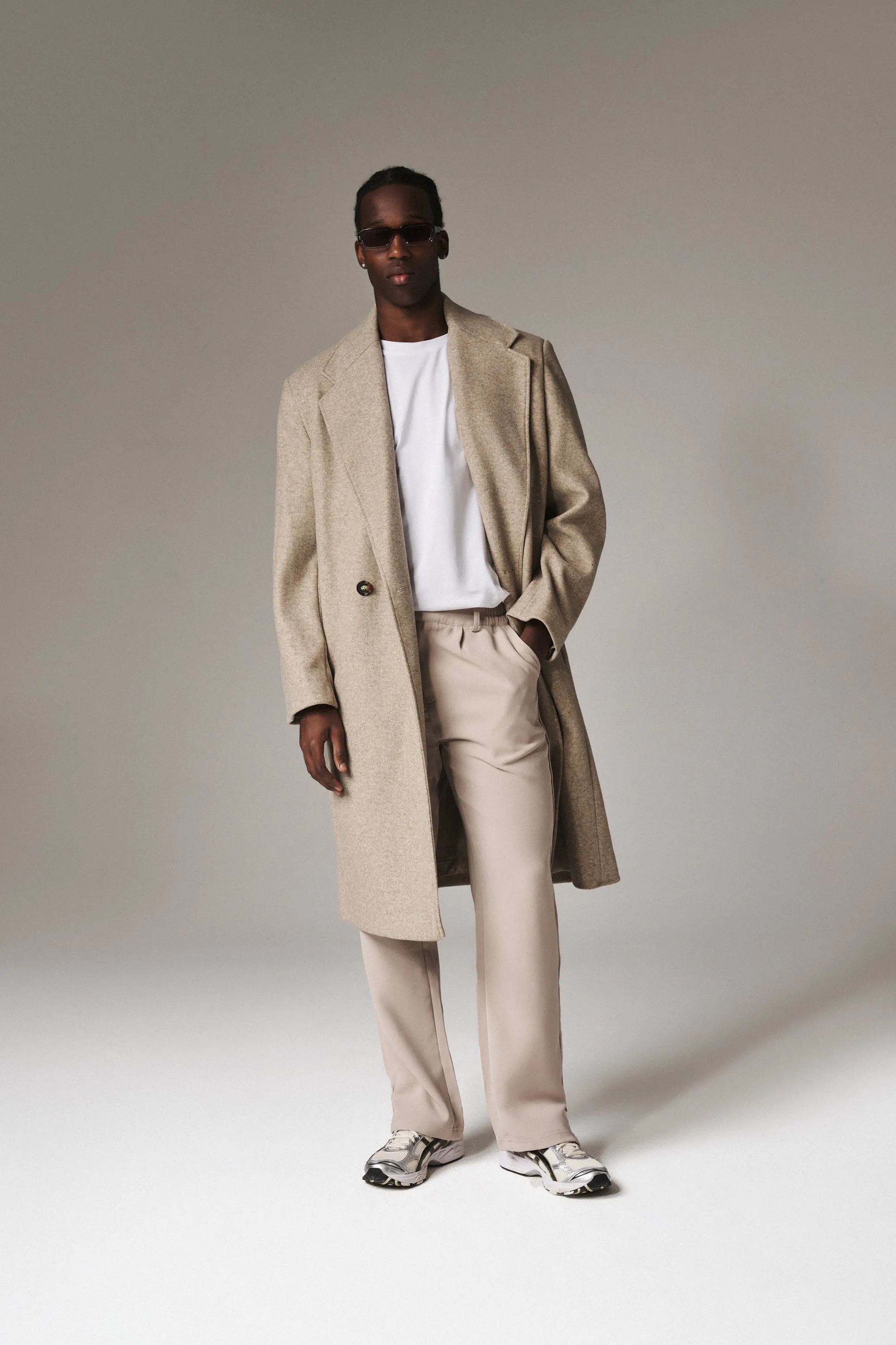 ULTIMATE SPLIT HEM SMART PANT - BEIGE