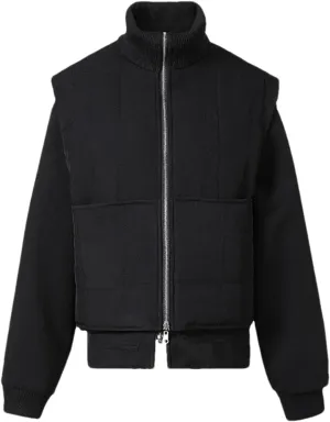 Women Fake Two Pieces Cotton-Padded Jacket Coat Long Sleeve Loose Vintage Big Pockets Outwear