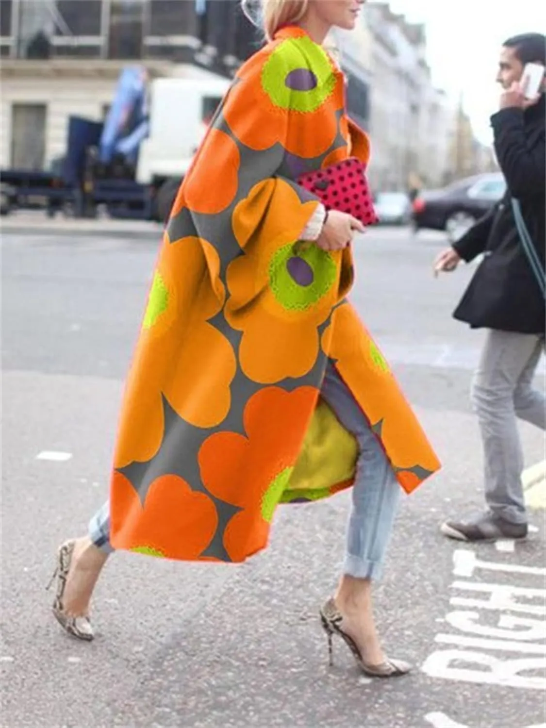 Women Trench Coat Long Sleeve Coat Fashion Color Block Overcoat Outwear Cardigan Lapel Open Front Long Jacket with Pocket