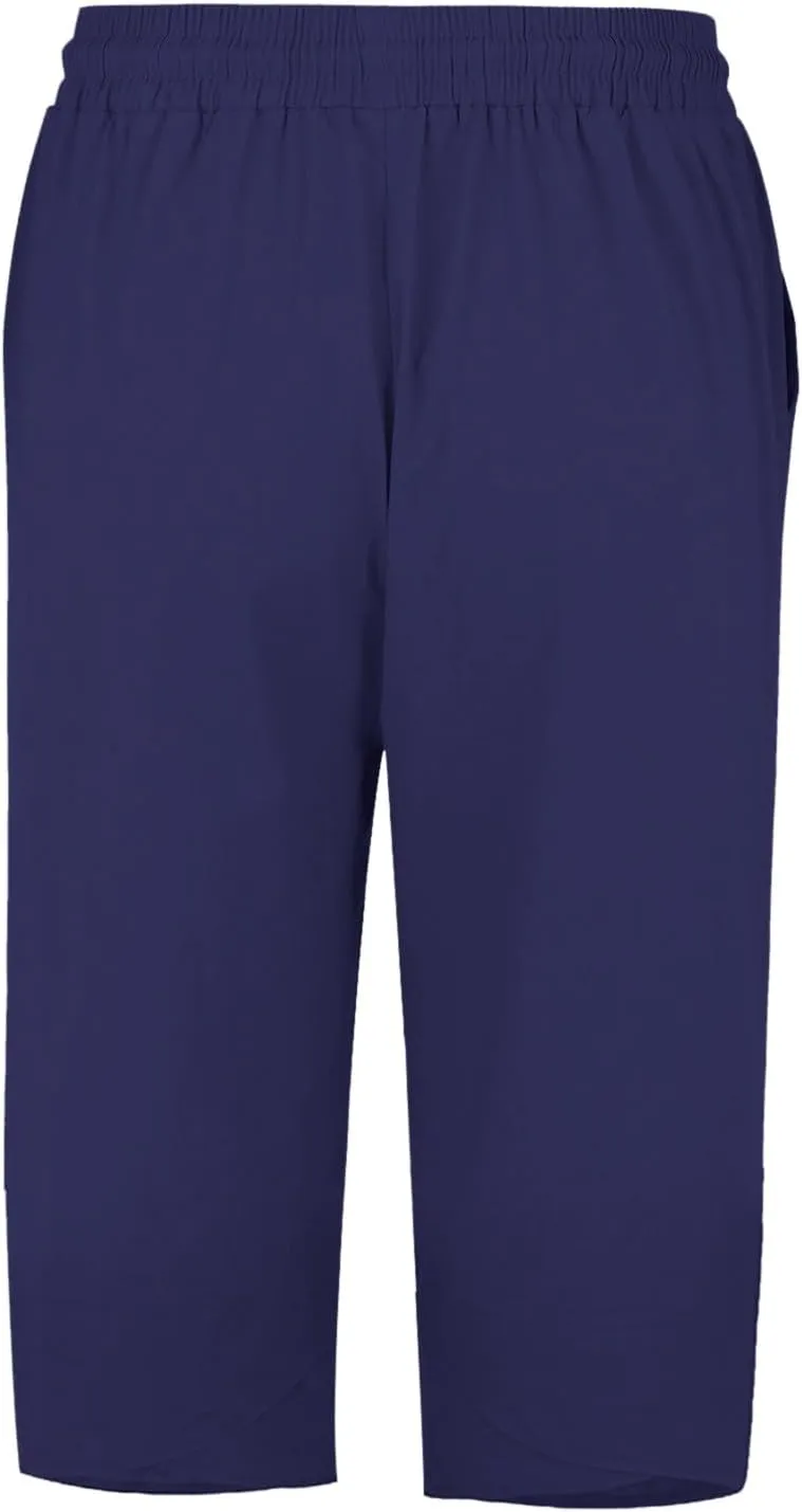 Womens Capris for Summer Pants Ladies Loose Drawstring Casual Solid Color Shorts High Waisted Drawstring Lounge Pants